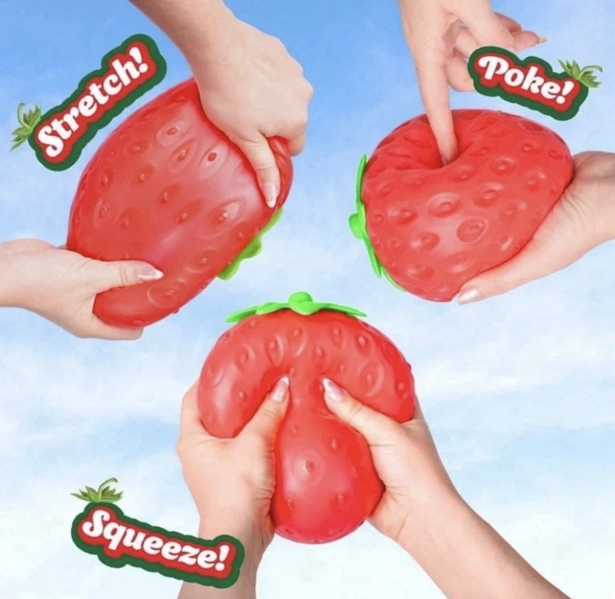 Jumbo Strawberry Squishy 15cm