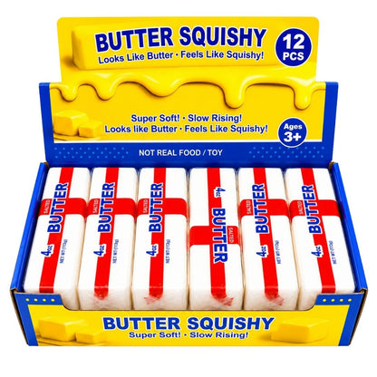 England Butter Medium Slow Rising Squeezy Squishy Toy 13cm